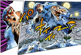 Ghiaccio frightened by turnips