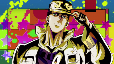 Jotaro featured in the first opening, Crazy Noisy Bizarre Town