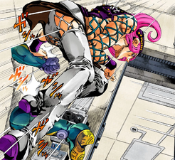 Diver Down's limbs being used as a ladder by Narciso Anasui