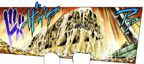 Dio's coffin in the Part 3 Manga