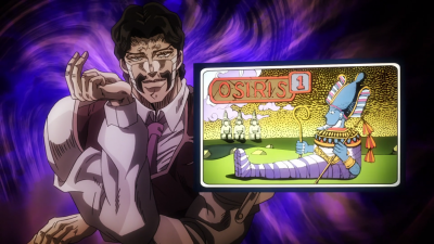 D'Arby and his Stand's Egypt 9 Glory Gods card
