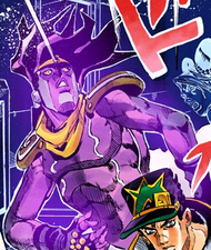 Star Platinum: The World used by Jotaro as he tries to track down New Moon Pucci
