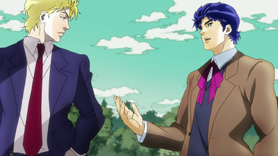 Jonathan and Dio meet for the first time