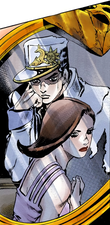 Photo of Jotaro and his wife