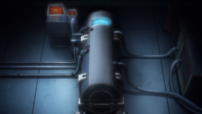 Cápsula de vida usada para manter o corpo de Jotaro vivo