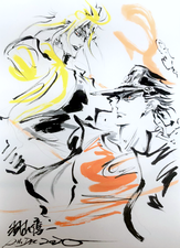 Jotaro & DIO Sketch for a Mamoru Yokota (Dec 2020)[6]