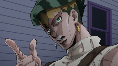 Rohan explains to Josuke he's only playing with him to take his cash away