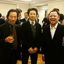 Araki with Akimoto Osamu and Takashi Shimada