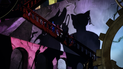 Sethan's & Bastet's silhouettes from JoJo Sono Chi no Kioku ~end of THE WORLD~