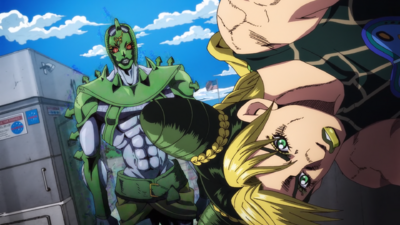 C-MOON first appearing infront of Jolyne