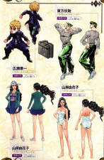 Alternate Costumes for Koichi, Josuke, and Yukako