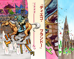 Parallel World Diego finishes the Steel Ball Run in 1st place