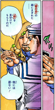 Norisuke entrusts Josuke with the knowledge of his personal plant appraiser