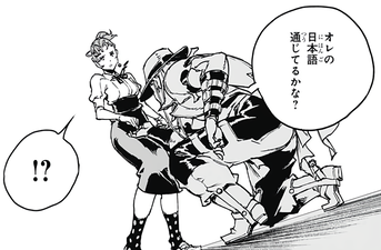 Hol Horse apologizes to Ryoko, saying he would take her out to dinner if he had time