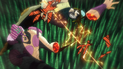 Severing Esidisi's arm