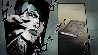 Rohan finding DIO's Diary in the Eyes of Heaven commercial