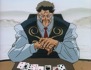 Eager to challenge Jotaro in a game of poker