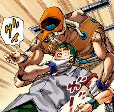Trapping Rohan's hand in Paco's bicep