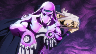 Abbacchio with his Stand, Moody Blues