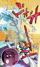 Josuke summons Soft & Wet for the first time