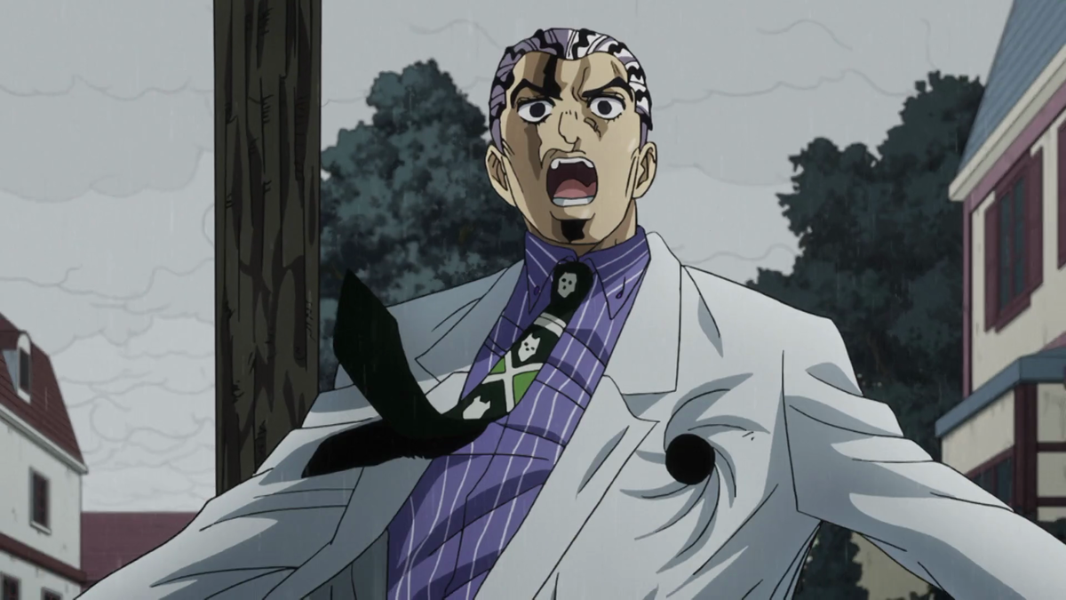 File:Kira hit by bomb.png - JoJo's Bizarre Encyclopedia | JoJo Wiki