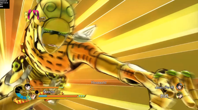 Gold Experience in Giorno's Great Heat Attack, EoH