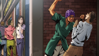 Mista beating up a man for insulting an actor