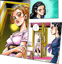 Aya Tsuji greets Yukako at her salon's entrance