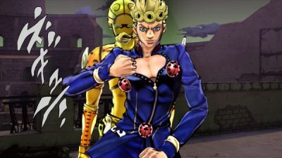 Giorno's win pose, Eyes of Heaven