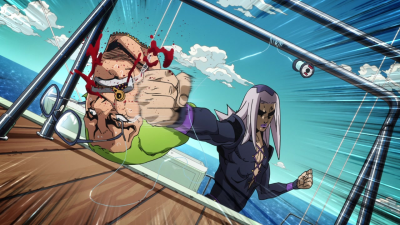 Punched in the face by Abbacchio