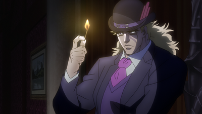 Speedwagon suddenly appears in the Joestar Mansion