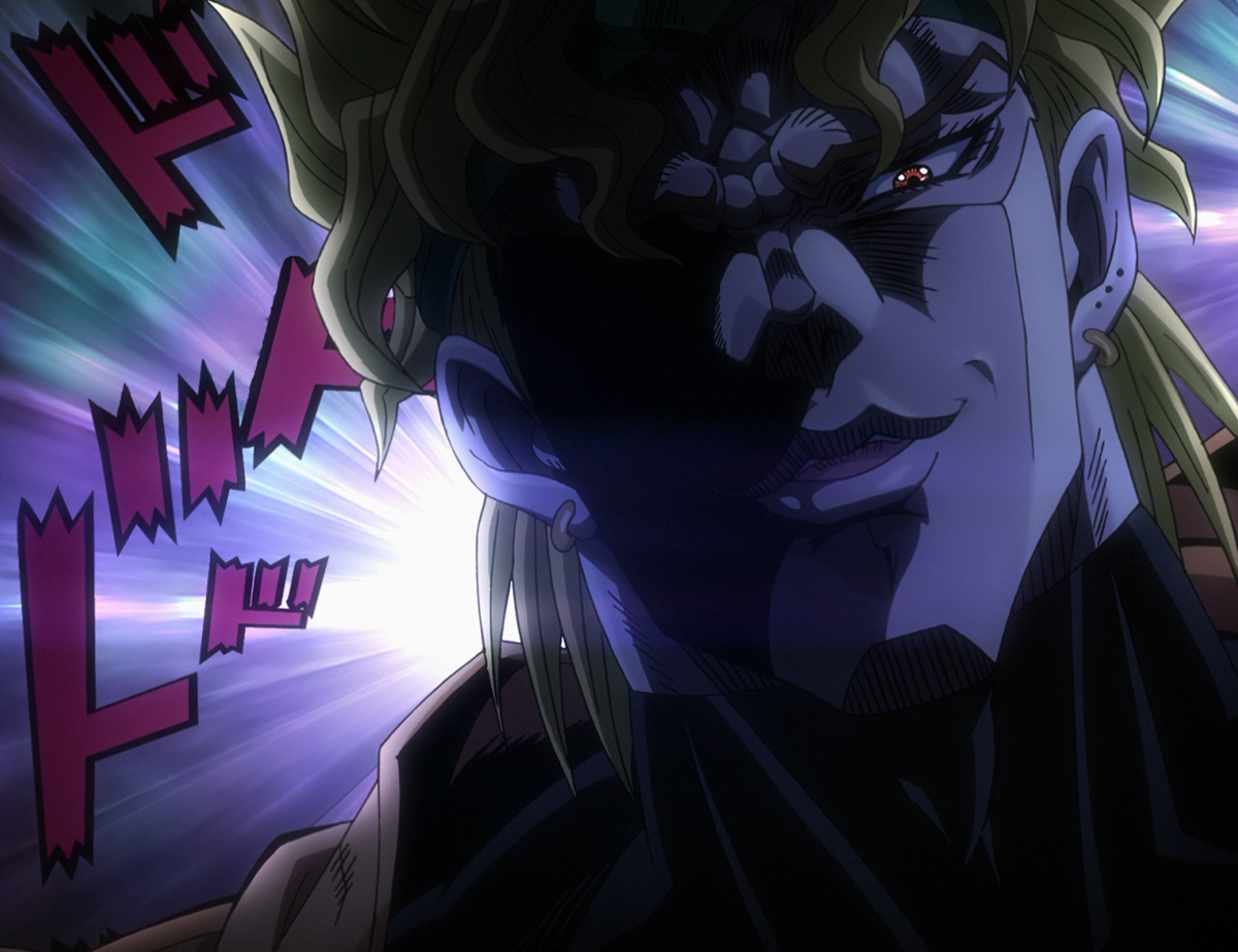 File:DIO's face revealed.png - JoJo's Bizarre Encyclopedia | JoJo Wiki