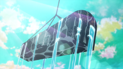 Dio's coffin in the last episode of the Part 2 Anime