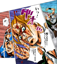 Surviving the seemingly lethal shot to the head, much to Mista's shock