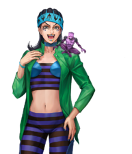 Gwess with her Stand