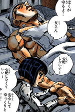 Bruno protecting his father