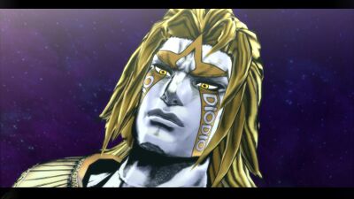 DIO's facial marks.