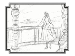 Lisa Lisa looking at the view of Venice from her balcony (Part 3 OVA Timelines)