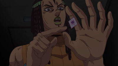 One of the stickers on Ermes's finger, causing it to duplicate