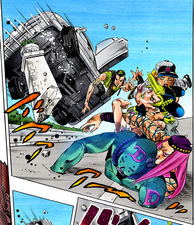 Ermes falls due to C-MOON's gravity shift
