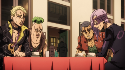 Prosciutto, Pesci and Formaggio disgusted by Melone's lust