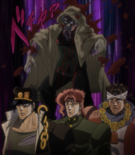 JoJo's Bizarre Adventure: Stardust Crusaders episode 4 – Fear the Table  Fire Clock