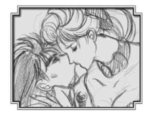 Un Jonathan moribundo besa a Erina por última vez (Líneas de Tiempo de la OVA de la Parte 3)