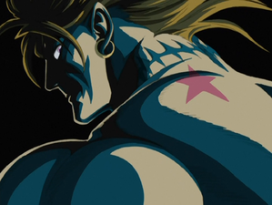 DIO's last shadowy, ominous appearance in the 2000 OVA (Episode 7)