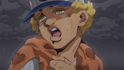 Emporio uttering his name to Irene with tears in his eyes
